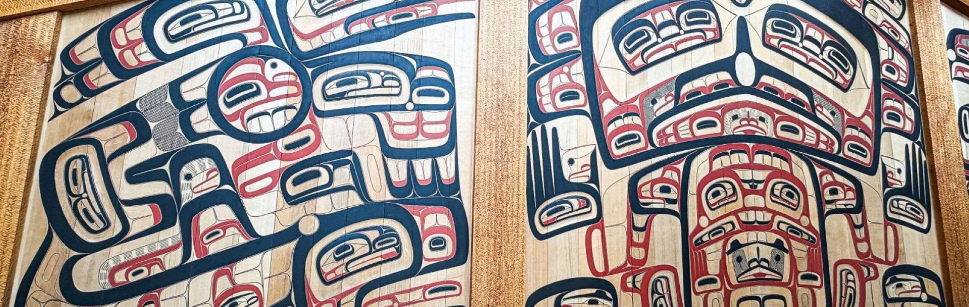Native artwork in Juneau, Alaska.