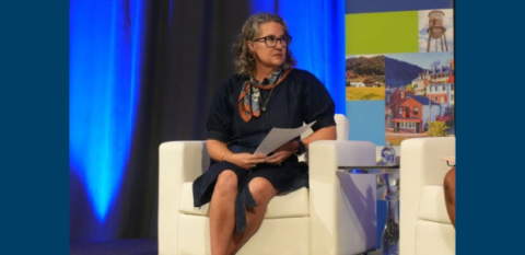 Sarah Kackar before her opening plenary in North Carolina.
